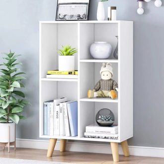 Konyvespolc-polcos-szekreny-140x24x107cm-feher-FUR -primbutorHU