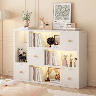 BeComfort-konyvespolc-polcos-szekreny-50x24x140-cm -primbutorHU