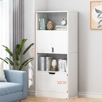BeComfort-konyvespolc-polcos-szekreny-50x24x140-cm -primbutorHU