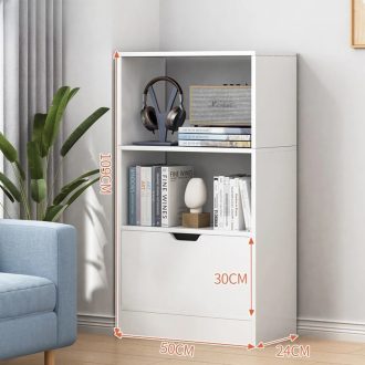 BeComfort-konyvespolc-polcos-szekreny-50x24x106-cm -primbutorHU