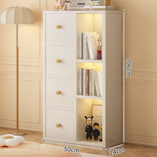 BeComfort-konyvespolc-polcos-szekreny-50x24x106-cm -primbutorHU