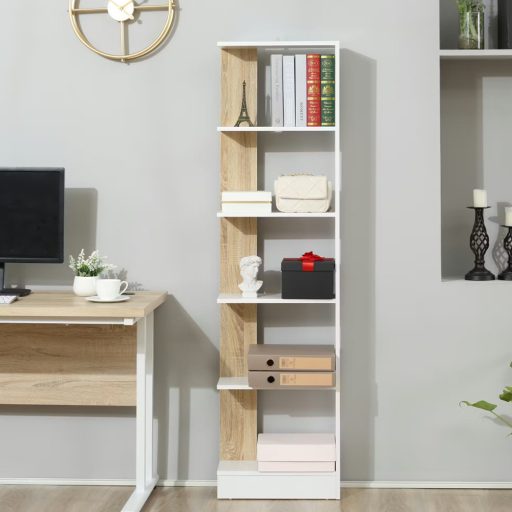 Polcos-tarolo-konyvespolc-45x21x170cm-barna-FUR195 -primbutorHU