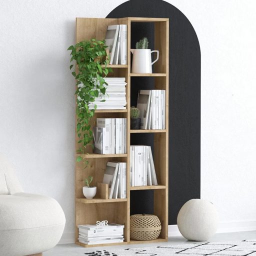 Polcos-tarolo-konyvespolc-50x30x170cm-barna-FUR195 -primbutorHU