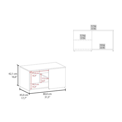 Dohanyzoasztal-80x45x42-cm-feher-GM-01 -primbutorHU
