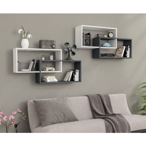 1db-fali-polc-104x22x45cm-feher-fekete-GR-01 -primbutorHU