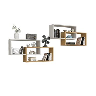 1db-fali-polc-104x22x45cm-feher-barna-GR-03 -primbutorHU