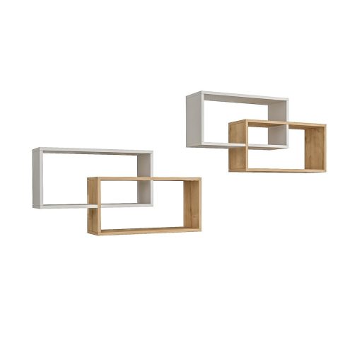 1db-fali-polc-104x22x45cm-feher-barna-GR-03 -primbutorHU