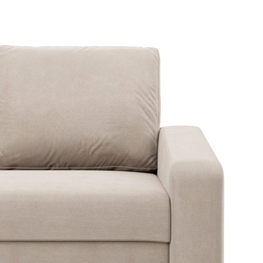 Zeus fotel, döntött kartámasz, bársony, bonell töltet, bézs