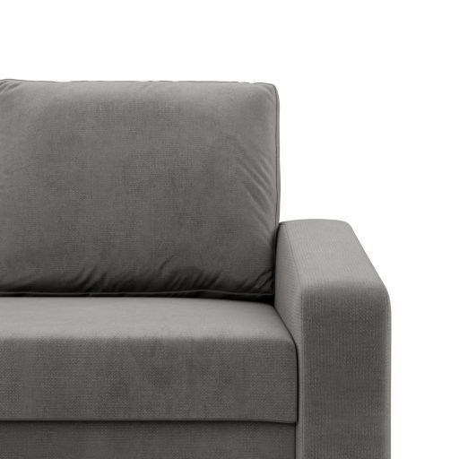 Zeus fotel, döntött kartámasz, bársony, bonell töltet, világosszürke