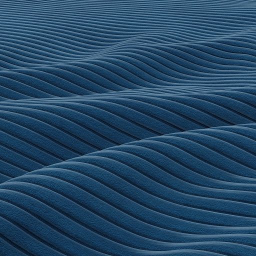 Zeus fotel, egyenes kartámasz, kordbársony, hab töltet, kék