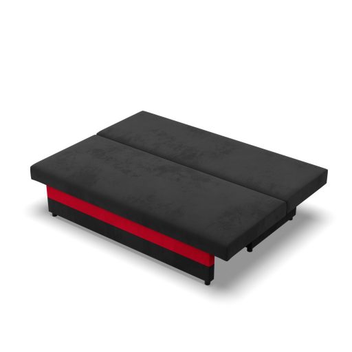 Sony kanapé, szövet anyag, hab töltet, fekete - piros