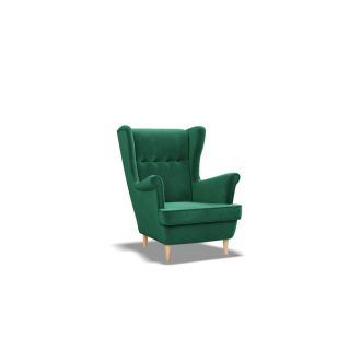 Uszak Mini fotel, bársony, zöld