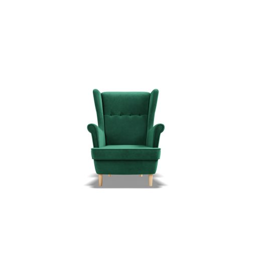 Uszak Mini fotel, bársony, zöld