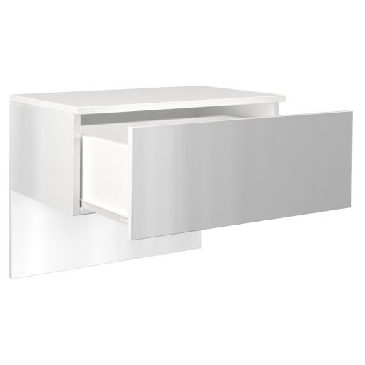 Lili éjjeliszekrény, fehér- fényes fehér