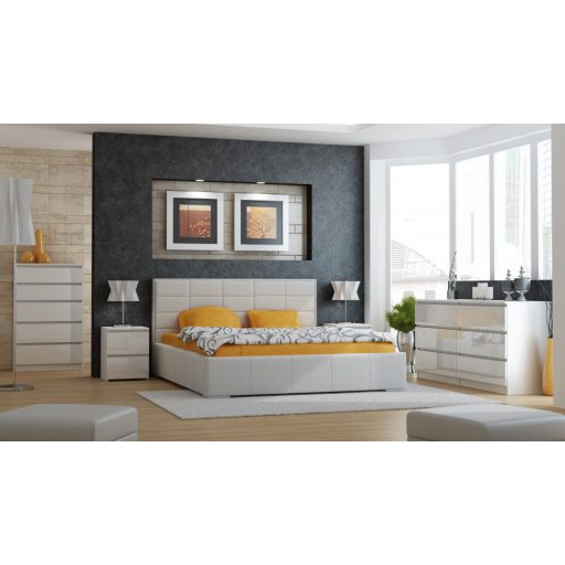 M2 éjjeliszekrény, fényes fehér