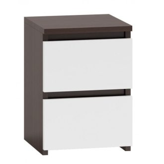 M2 MIX éjjeliszekrény, fehér- wenge