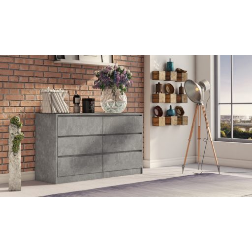 K140 2X3 komód, beton