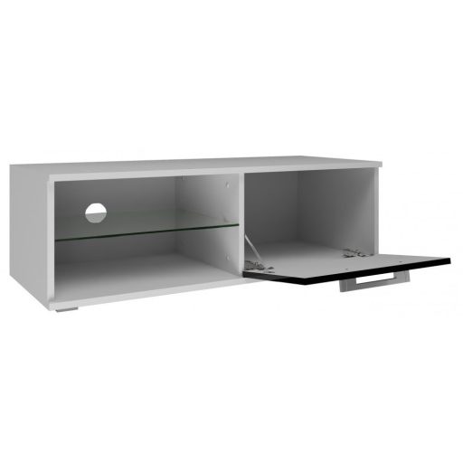 Sandy MIX TV állvány, fehér, fényes fekete