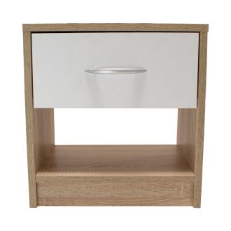 Naka MIX éjjeliszekrény, fehér- sonoma