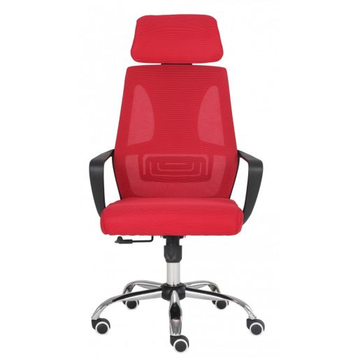 Forgó irodai szék, Nigel, szövet, piros
