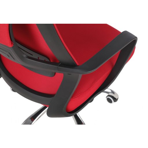 Forgó irodai szék, Nigel, szövet, piros