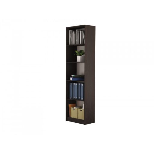 R50 polcos szekrény, könyvtartó, wenge