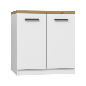 MIX konyhaszekrény elem, 80 cm széles, fehér-tölgy