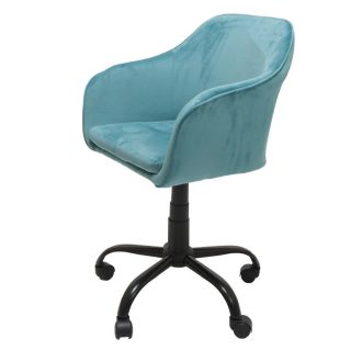   Marlin forgószék, konferenciaszék velúr borítással, világos kék