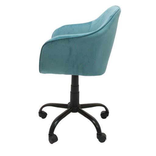 Marlin forgószék, konferenciaszék velúr borítással, világos kék