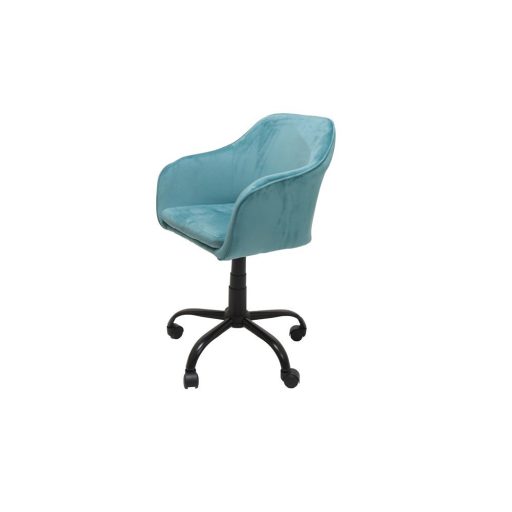 Marlin forgószék, konferenciaszék velúr borítással, világos kék