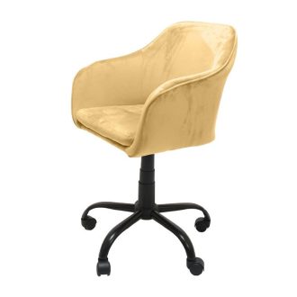   Marlin forgószék, konferenciaszék velúr borítással, sárga