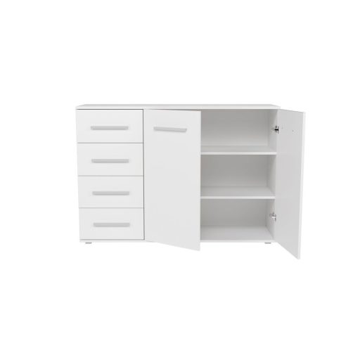 Toledo 2D4S komód, fehér