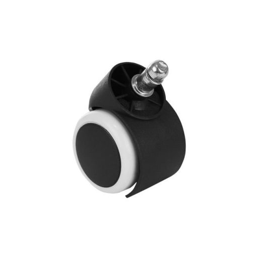 Kerekek irodai székhez, forgószékhez, (5db-készlet), fekete-fehér