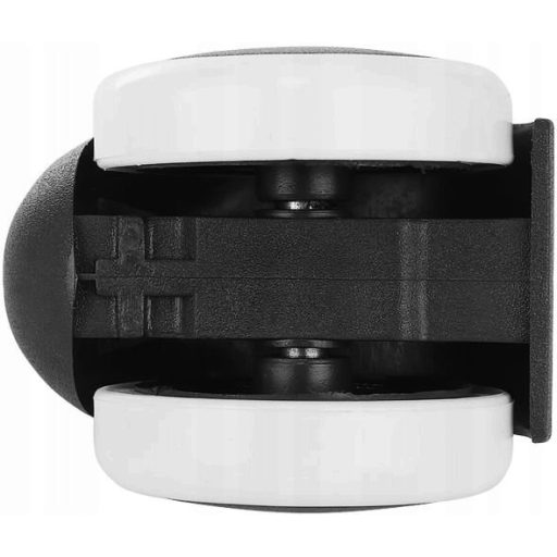 Kerekek irodai székhez, forgószékhez, (5db-készlet), fekete-fehér