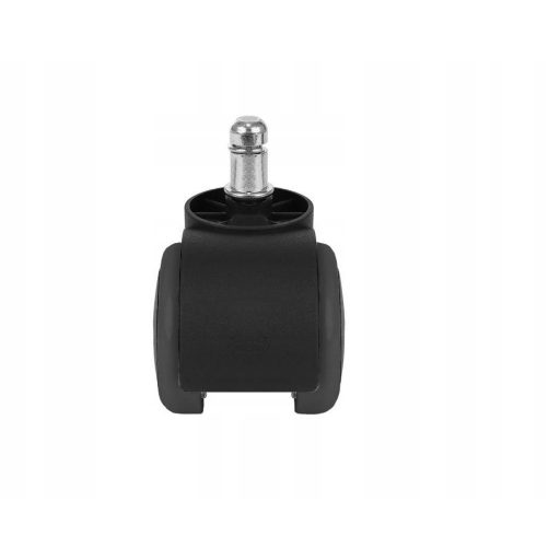 Kerekek irodai székhez, forgószékhez, (5db-készlet), fekete