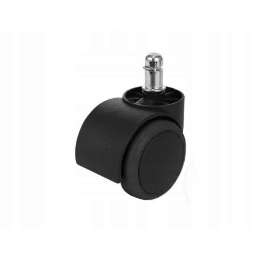 Kerekek irodai székhez, forgószékhez, (5db-készlet), fekete