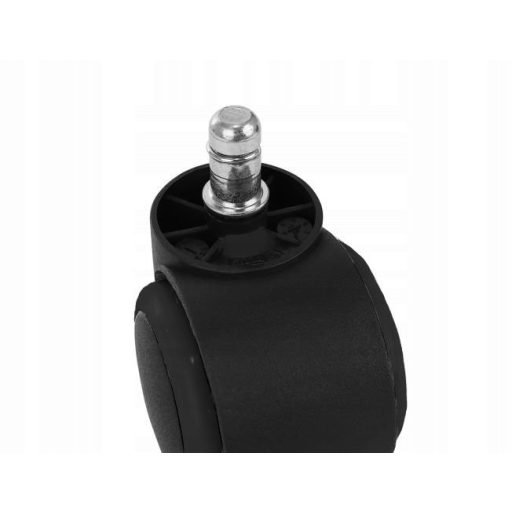 Kerekek irodai székhez, forgószékhez, (5db-készlet), fekete