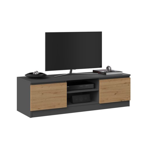 RTV120 TV állvány, antracit-tölgy