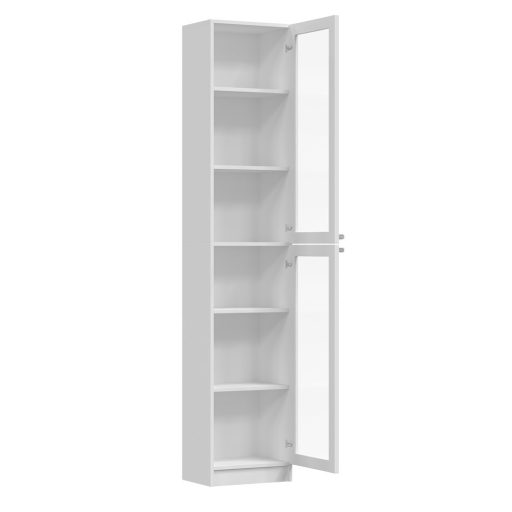 MIX IGA 120 szekrény, 2 tükörrel, 61x120x200 cm, antracit-tölgy