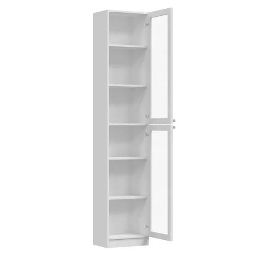 MIX IGA 120 szekrény, 2 tükörrel, 61x120x200 cm, antracit-tölgy