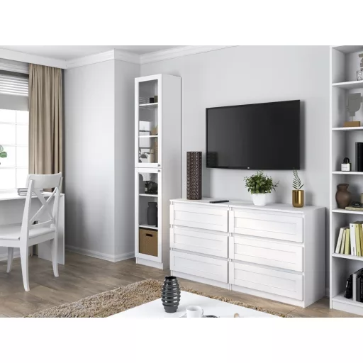 MIX IGA 120 szekrény, 2 tükörrel, 61x120x200 cm, antracit-tölgy