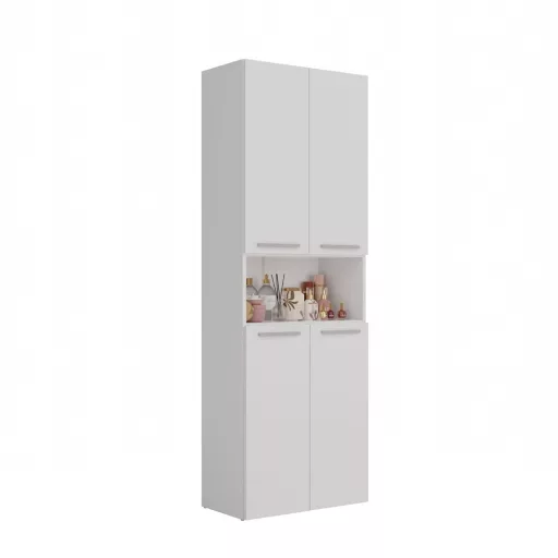 2K DK fürdőszoba szekrény, 60x174x30 cm, fehér