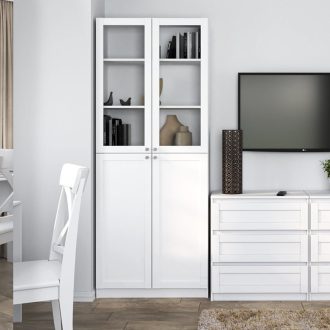   PAFOS W80/2SH polcos szekrény 200x80, 80.5x200x31 cm, fehér