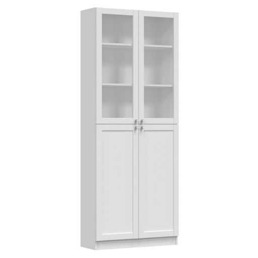 PAFOS W80/2SH polcos szekrény 200x80, 80.5x200x31 cm, fehér