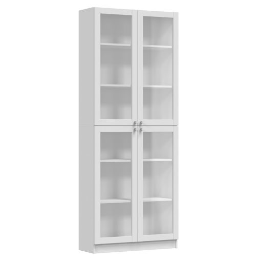 PAFOS W80/4S polcos szekrény 200x80, 80.5x200x31 cm, fehér