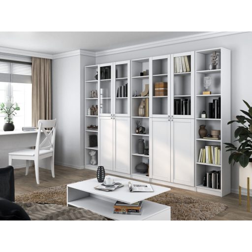 PAFOS W80/4S polcos szekrény 200x80, 80.5x200x31 cm, fehér
