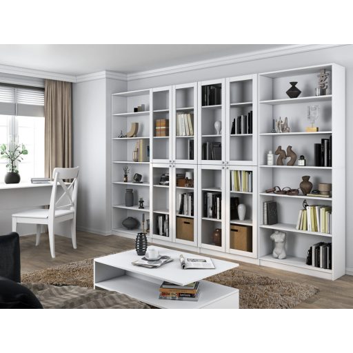 PAFOS W80/4S polcos szekrény 200x80, 80.5x200x31 cm, fehér