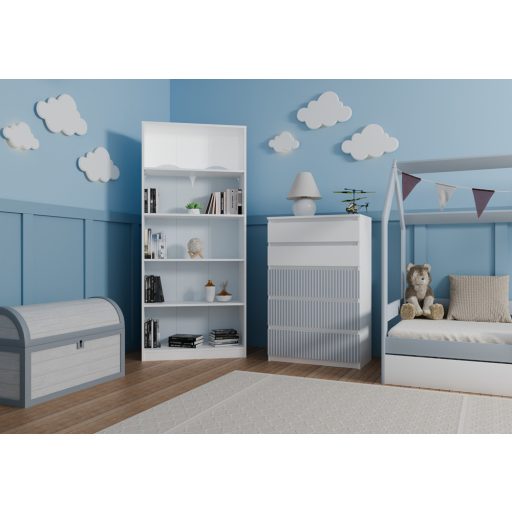 MIX M5 ARTEO komód 109, 70x109.5x40 cm, fehér-kék