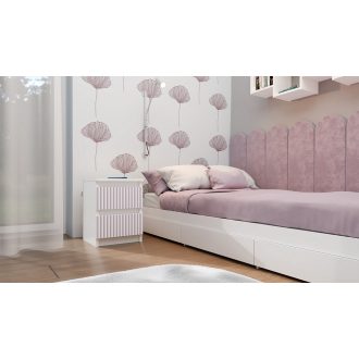   MIX M2 ARTEO éjjeliszekrény, 30x40x30 cm, fehér-rózsaszín