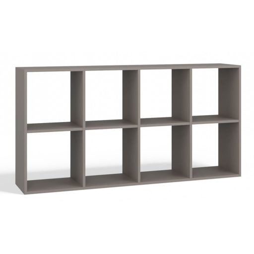 Malax 2x4 polc, 147x75x30 cm, agyag színű